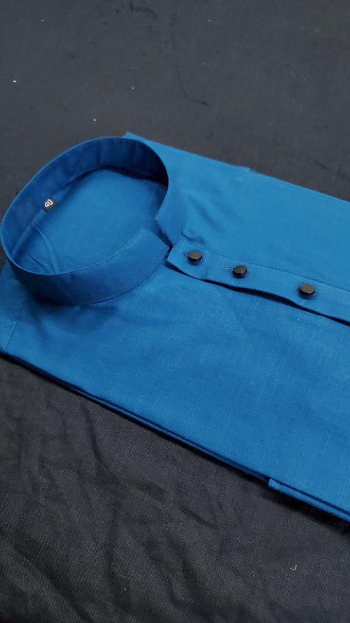 স্লাব কটন ও মেটাল বাটন পাঞ্জাবি টরে