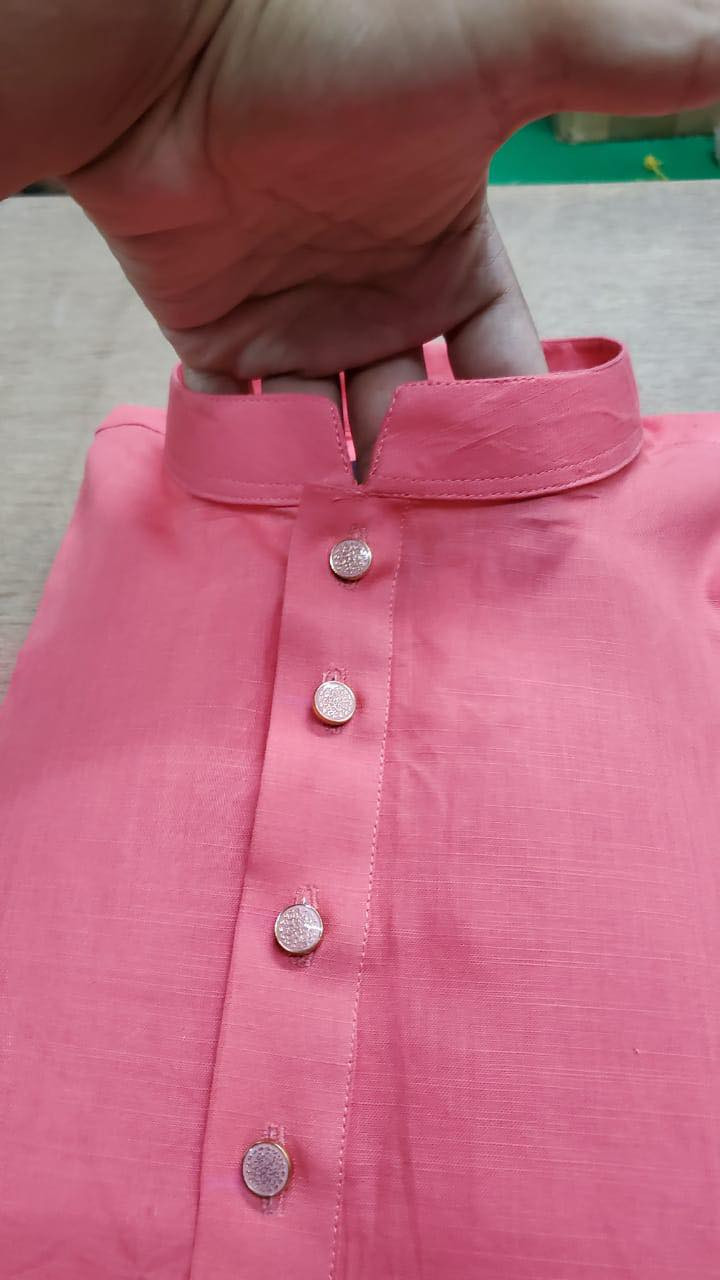 স্লাব কটন ও মেটাল বাটন পাঞ্জাবি মিষ্টি